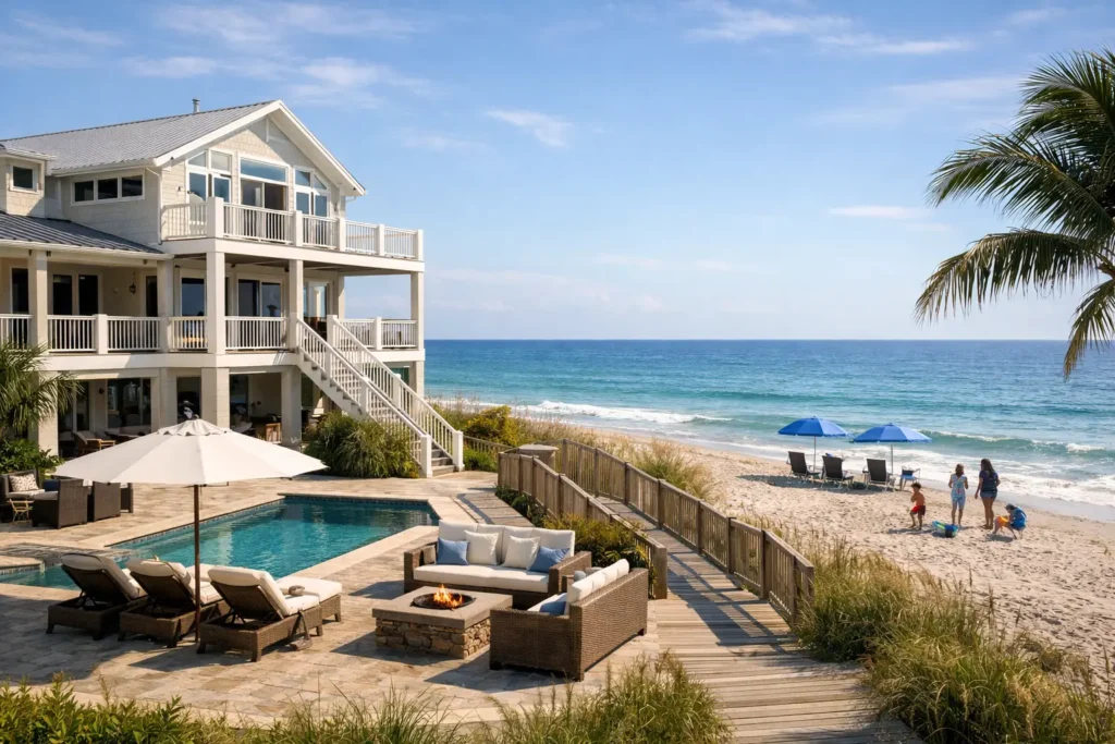 Large Beachfront Vacation Rental for Families