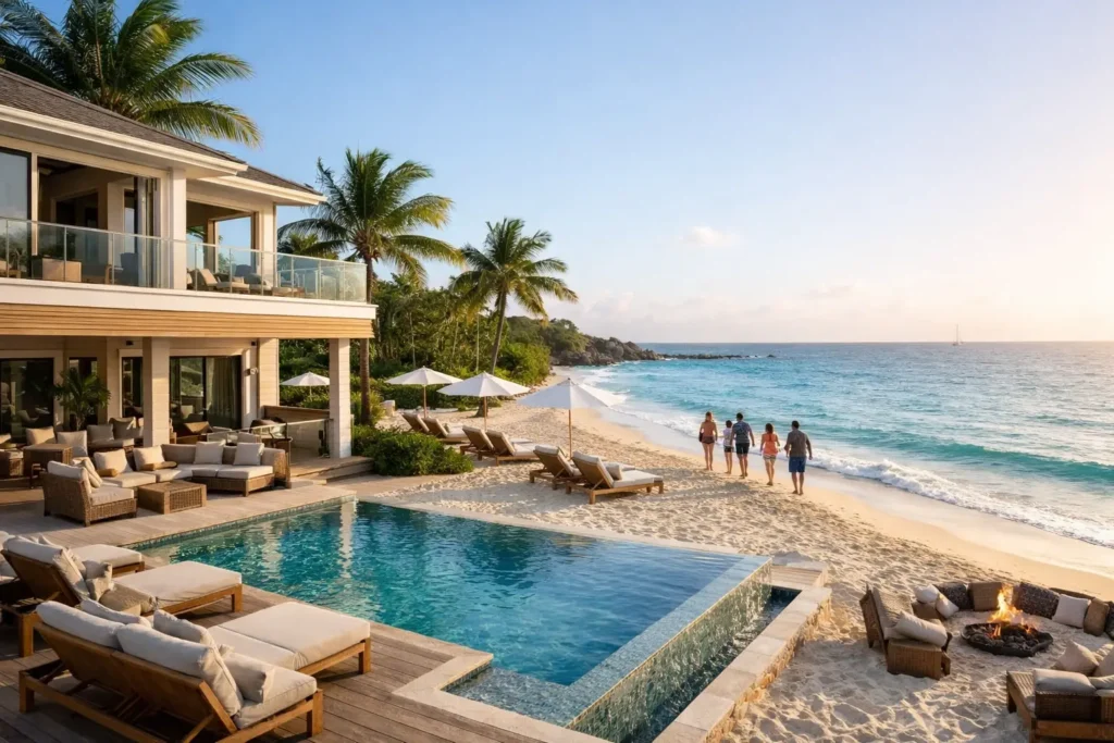 Private Beach House Rental for 14 Guests