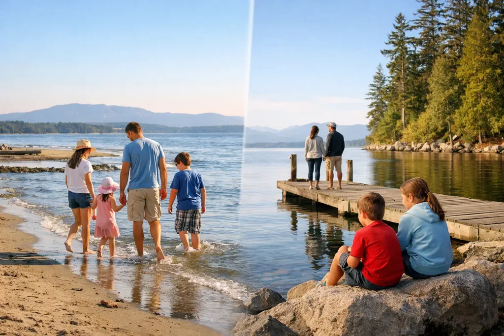 Parksville or Qualicum for a Family Stay?