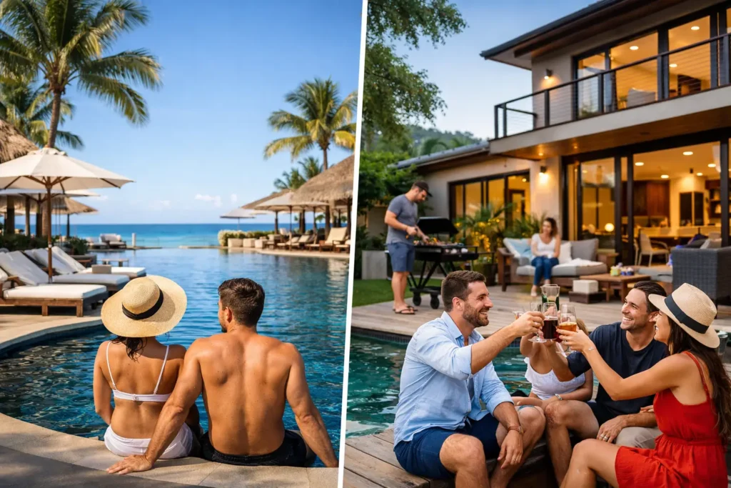 Resort Suite Versus Vacation Home for Groups