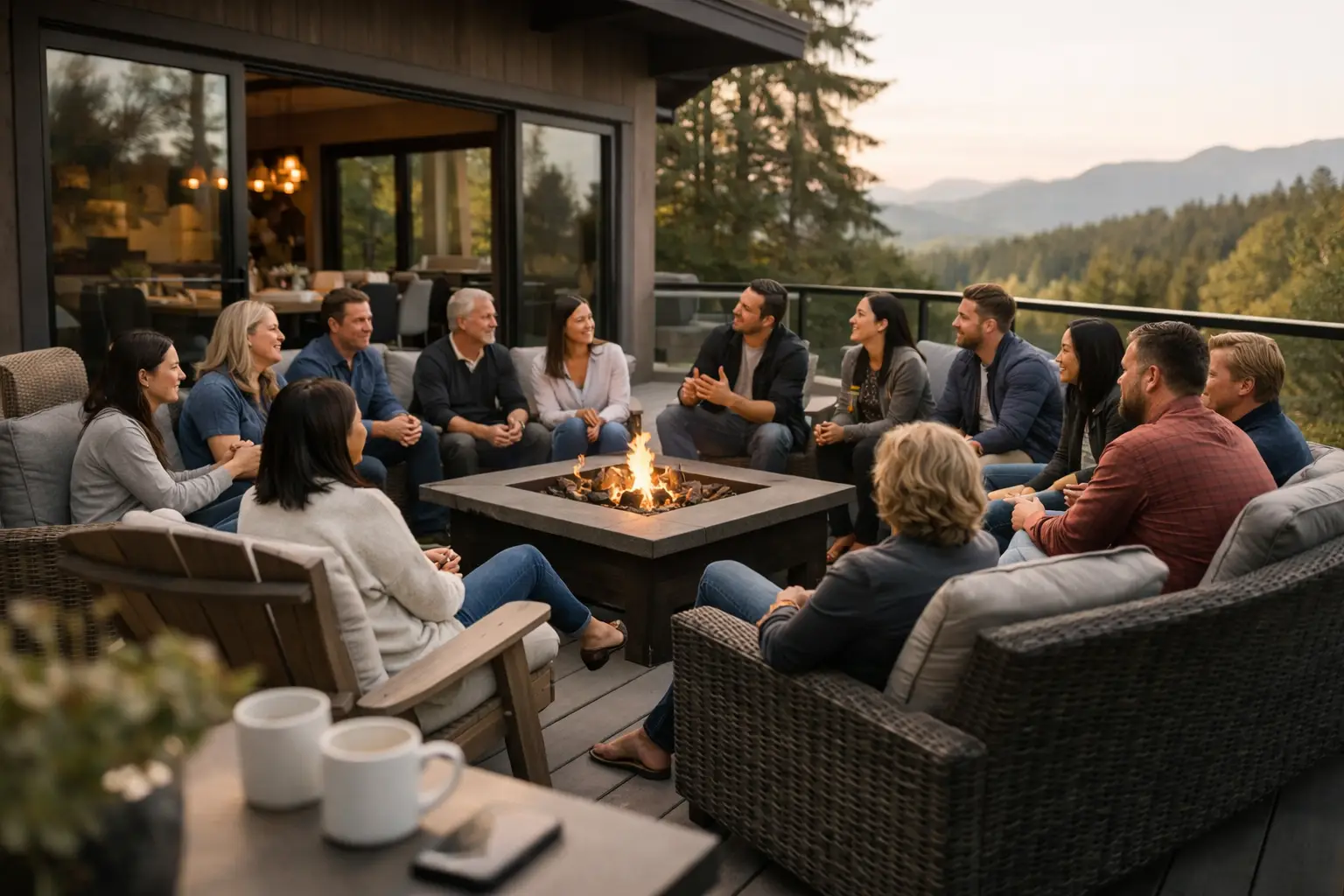 A Large Group Retreat Case Study for 14 Guests